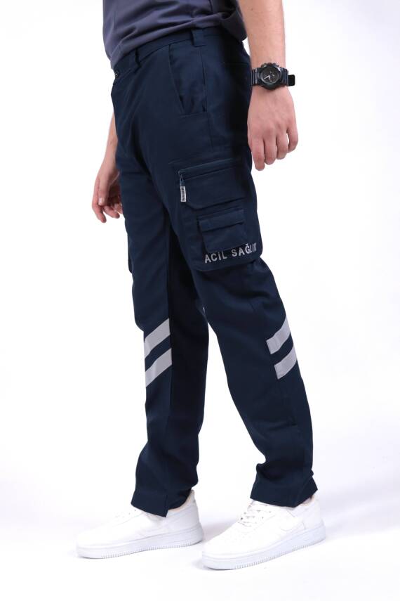 Erkek 112 Acil Sağlık Çalışanı Pantolonu Kanvas Kumaş Güncel Mevzuata Uygun - 2