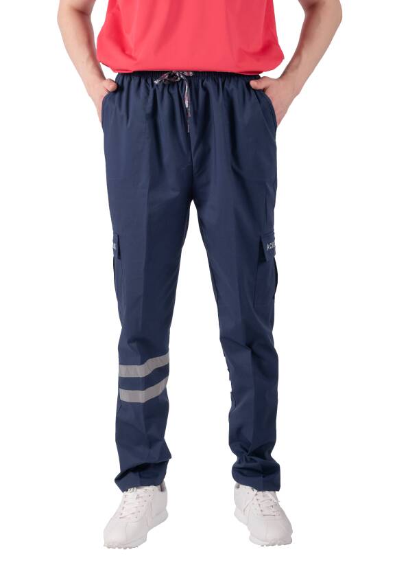 Unisex 112 Acil Sağlık Çalışanı Pantolonu İnce Kumaş Likralı - 3