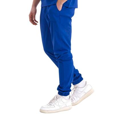 BRL MEDİZİP | TEK ALT Jogger Likralı Unisex Cerrahi Pantolon Gece Mavisi - 2