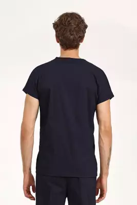 BRL Scrub | Tek Üst Likralı Unisex Cerrahi Forma Lacivert - 5