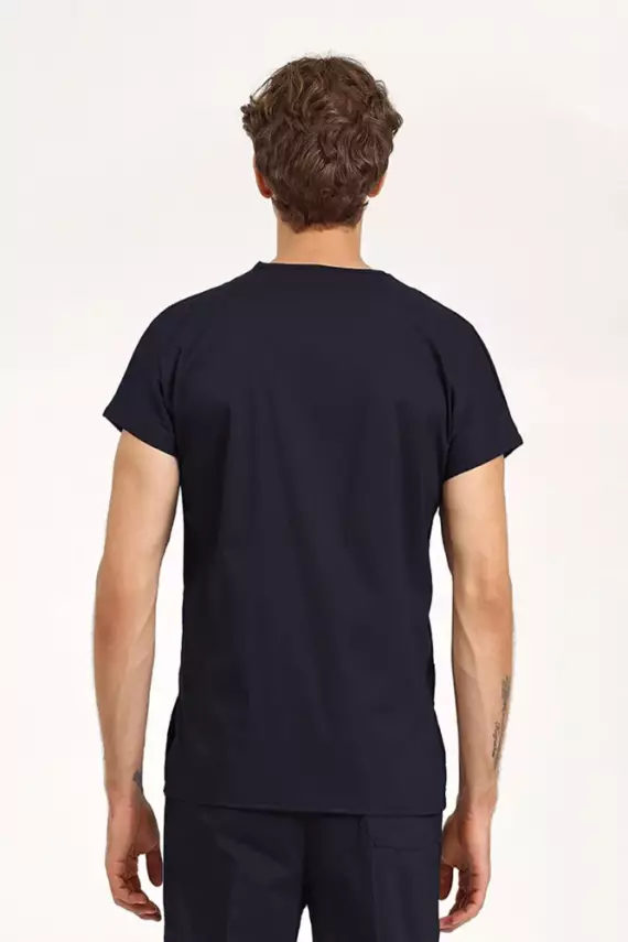 BRL Scrub | Tek Üst Likralı Unisex Cerrahi Forma Lacivert - 5