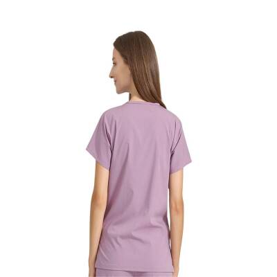 BRL SCRUBLE FLEX | TEK ÜST Likralı Unisex Cerrahi Forma Lila - 3