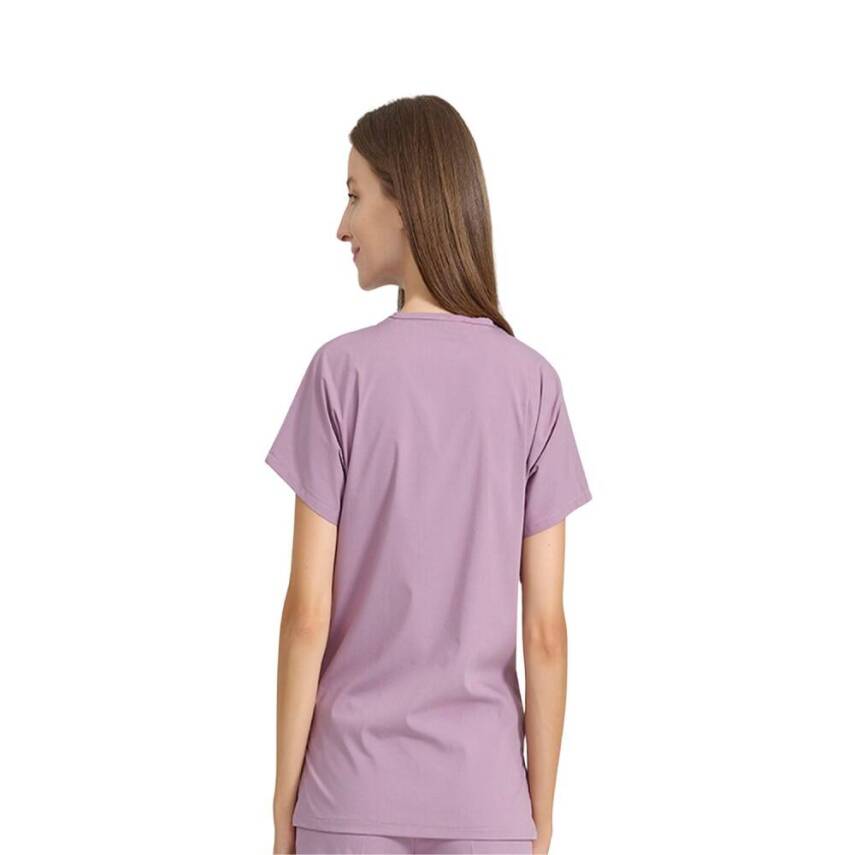 BRL SCRUBLE FLEX | TEK ÜST Likralı Unisex Cerrahi Forma Lila - 3