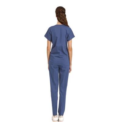 BRL SCRUBLE | Likralı Doktor Ve Hemşire Forması Unisex Cerrahi Takım Fırtına Mavi - 3