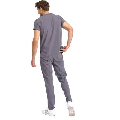 BRL SCRUBLE | Likralı Doktor Ve Hemşire Forması Unisex Cerrahi Takım Füme - 2