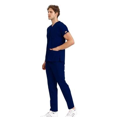 BRL SCRUBLE | Likralı Doktor Ve Hemşire Forması Unisex Cerrahi Takım Parlement Mavi - 2