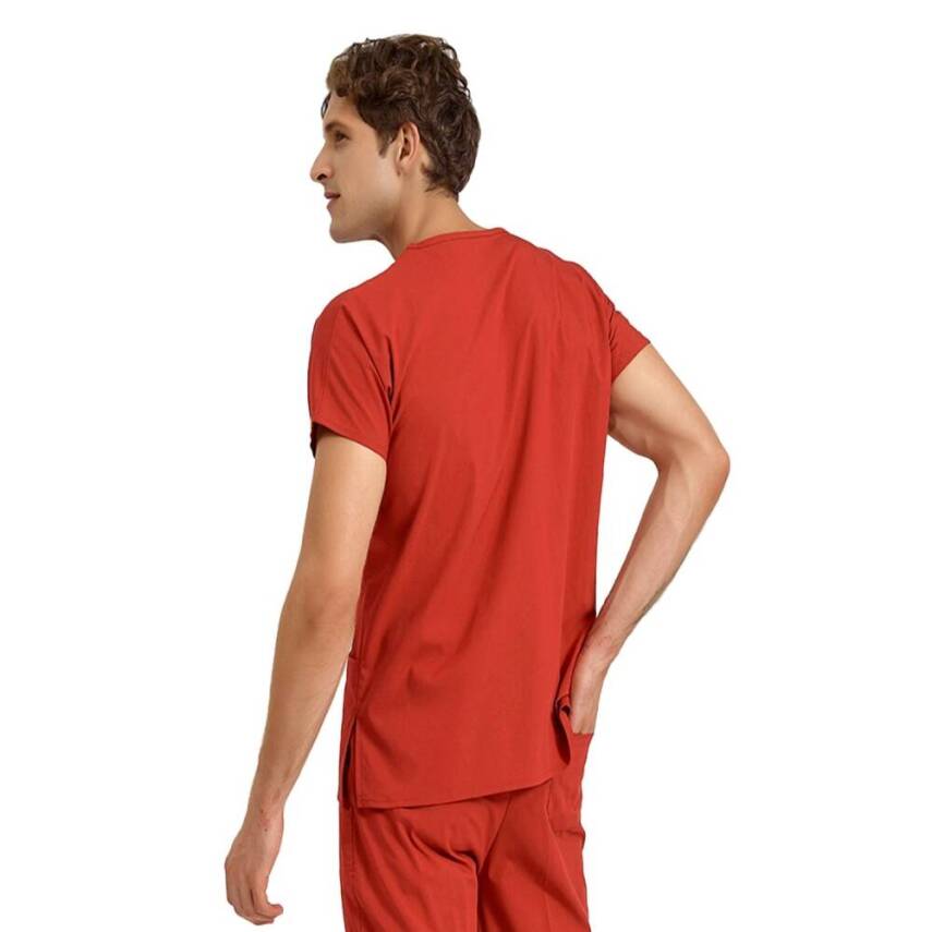 BRL SCRUBLE | TEK ÜST Likralı Unisex Cerrahi Forma Kiremit - 2