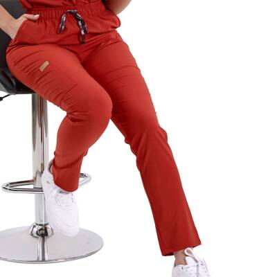 BRL SNAPS | TEK ALT Torba Cepli Doktor ve Hemşire Pantolon Kiremit - 3