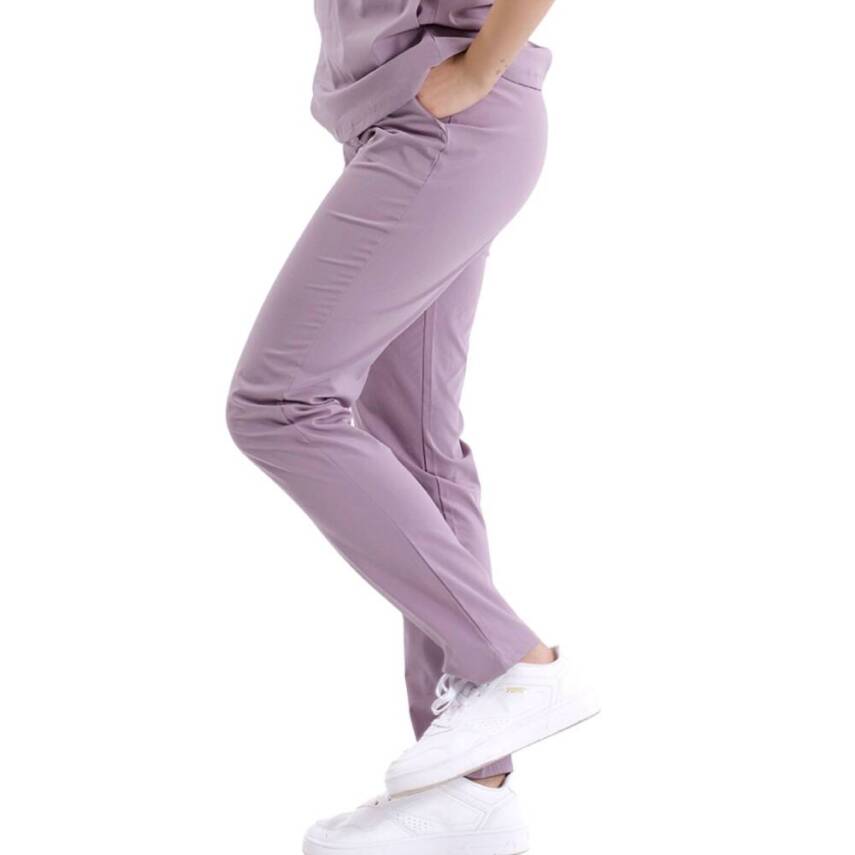 BRL SNAPS | TEK ALT Torba Cepli Doktor ve Hemşire Pantolon Lila - 3