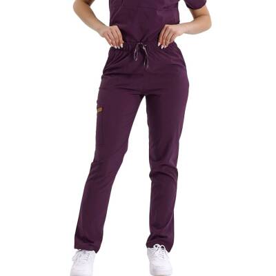 BRL SNAPS | TEK ALT Torba Cepli Doktor ve Hemşire Pantolon Mürdüm - 1