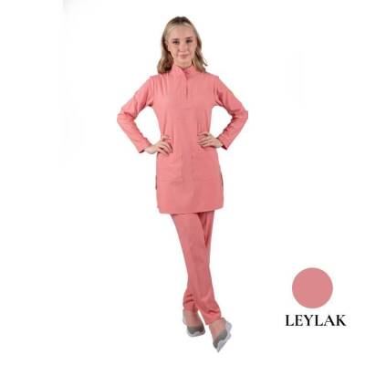 BRL TESETTÜR PANDA FLEX | Likralı Doktor & Hemşire Forması Cerrahi Takım Leylak 